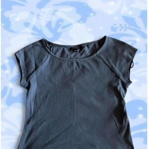 Self Esteem Blue Ribbed Top